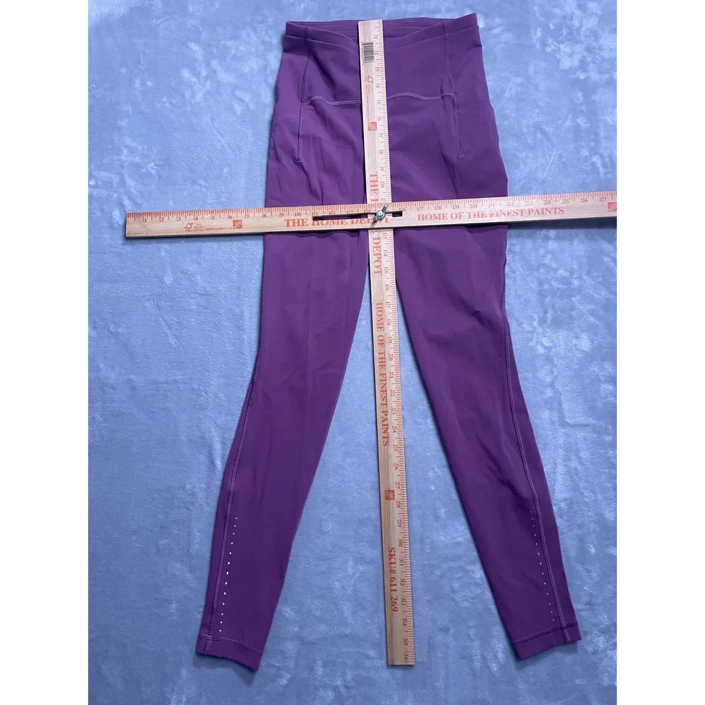 Lululemon Purple Speed Up High Rise Tight 28 Reflective Running Leggings Mens 6